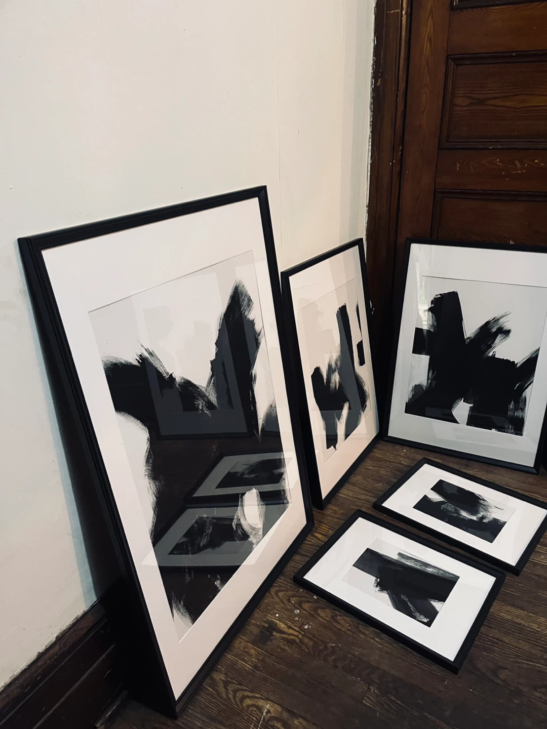 Modern Abstract Paintings - Framed Art Set of 6 - photo 4
