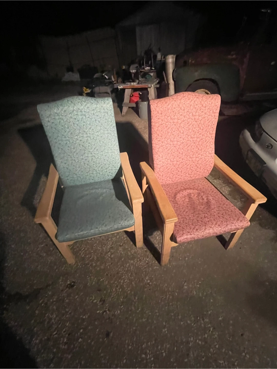 Two upholstered chairs - $20each !