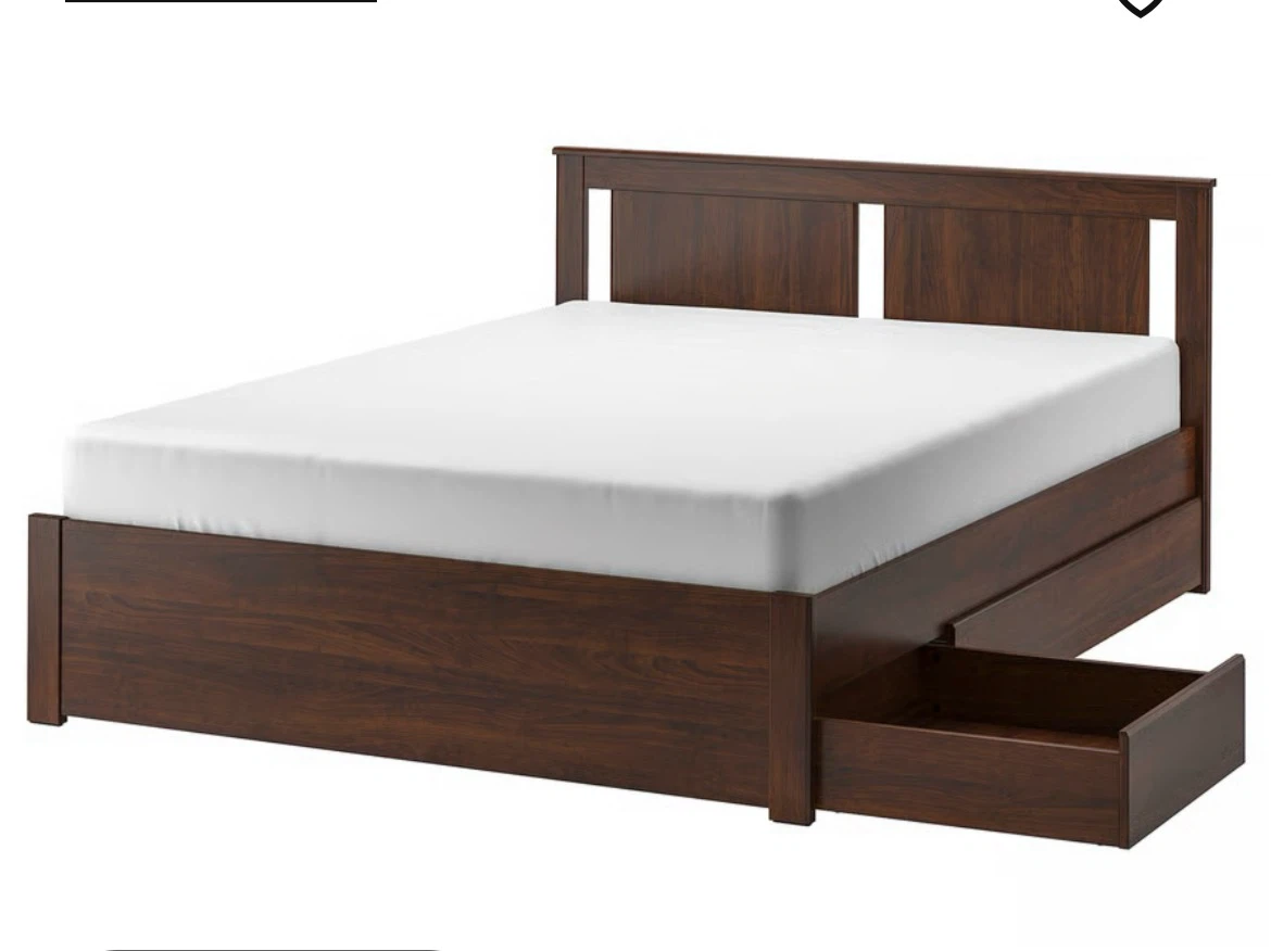 White bed with mattress - photo 3