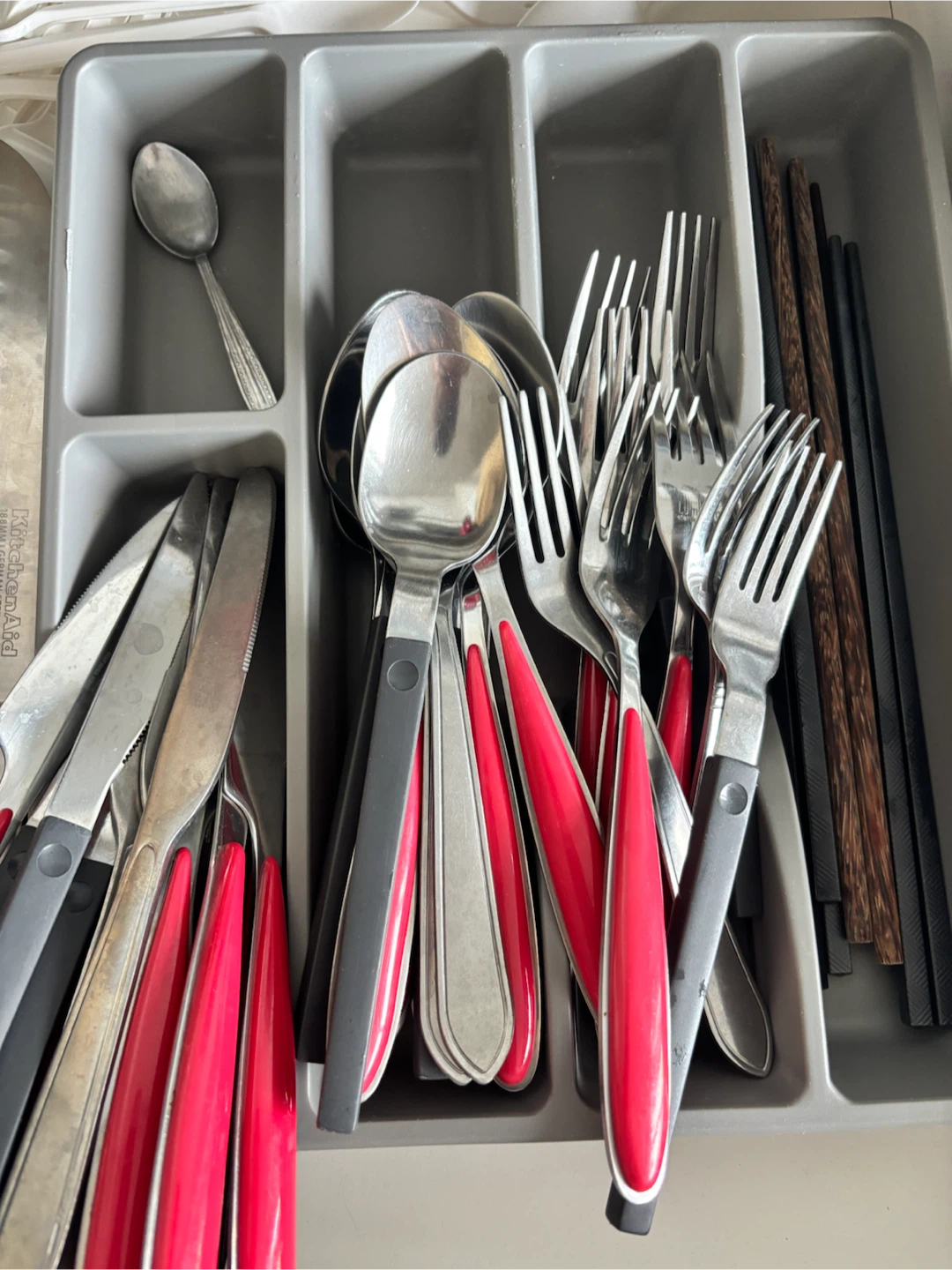 MOVING OUT SALE Mixed Cutlery Set + organizer