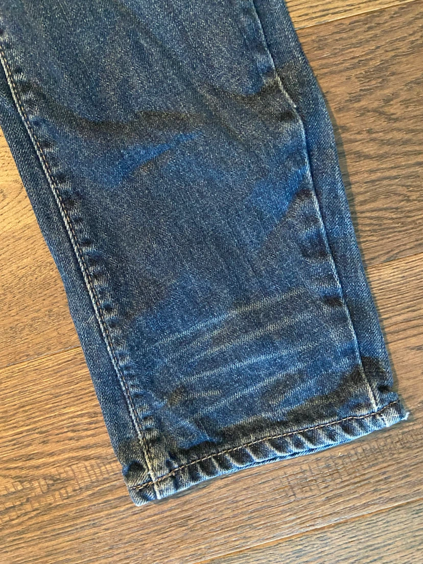 EUC: Zara Boys Distressed Blue Denim Jeans 9/10 yrs - photo 2