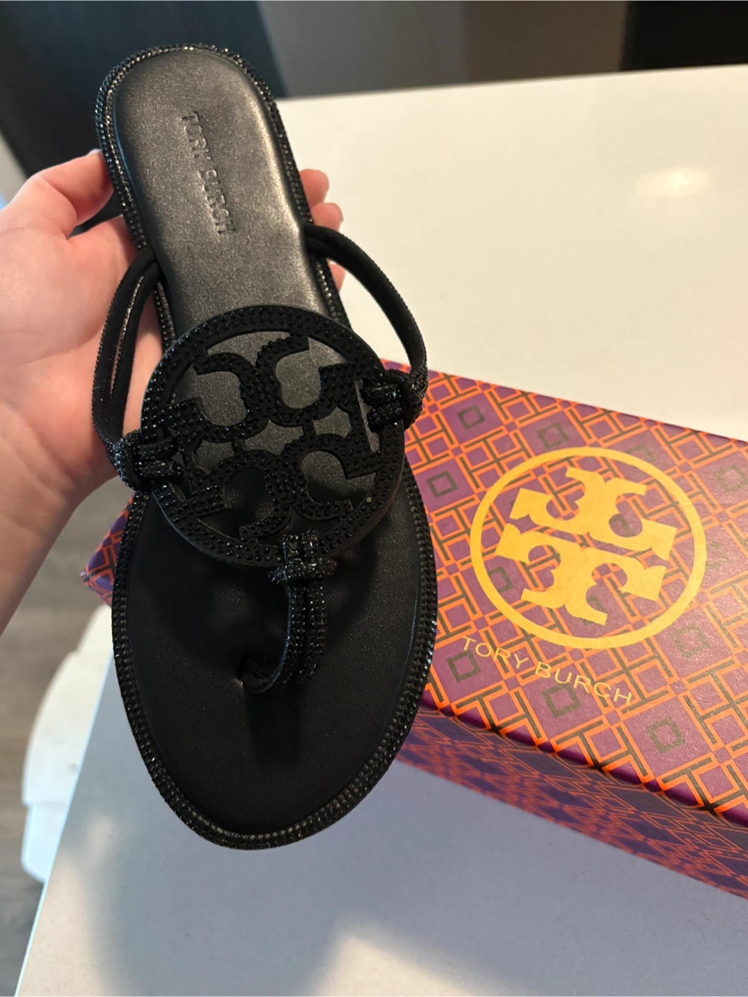 Tory Burch Black miller sandals