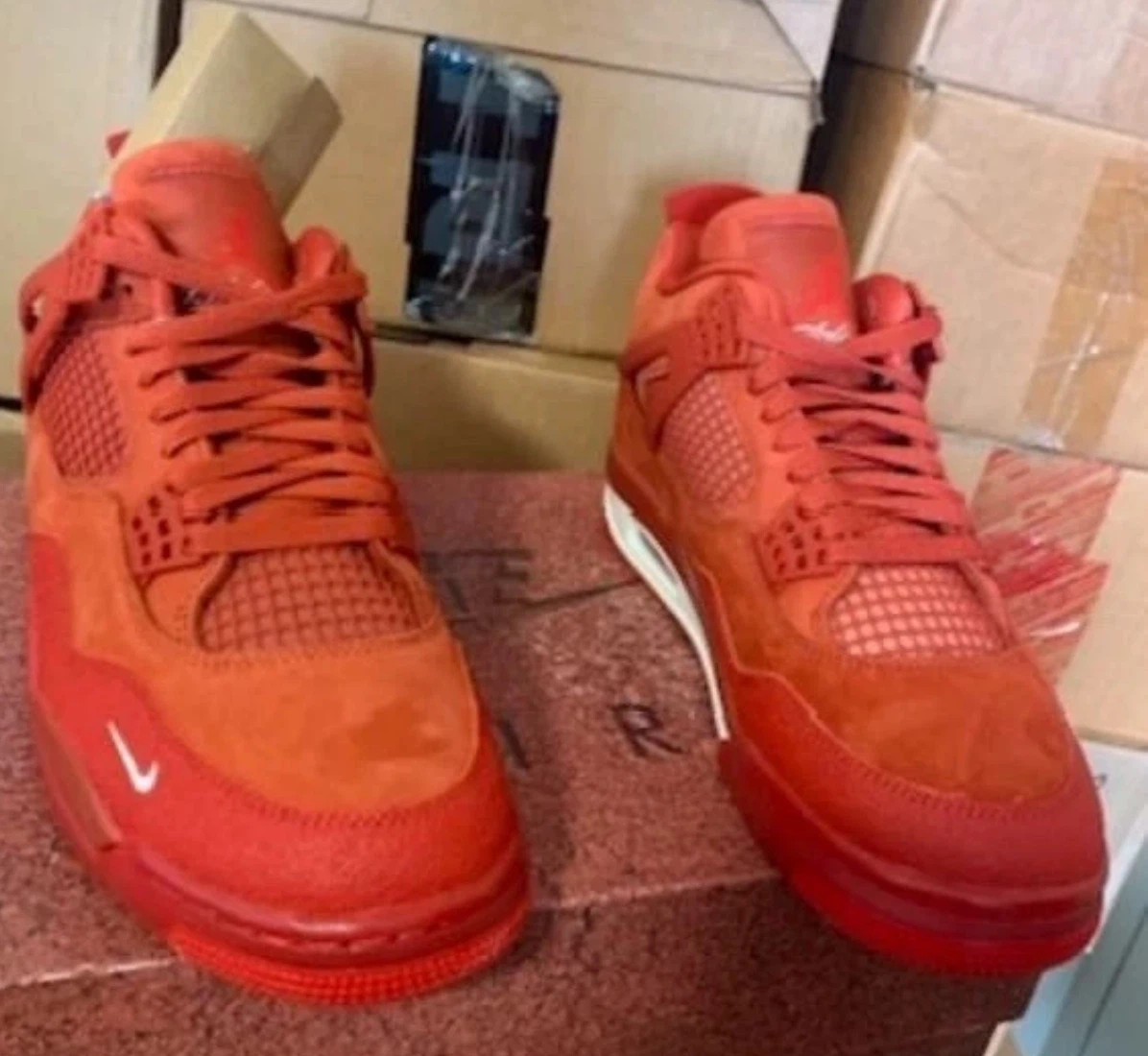 Nigel Sylvester x Jordan retro 4 shoes size 10.5 authentic. - photo 3