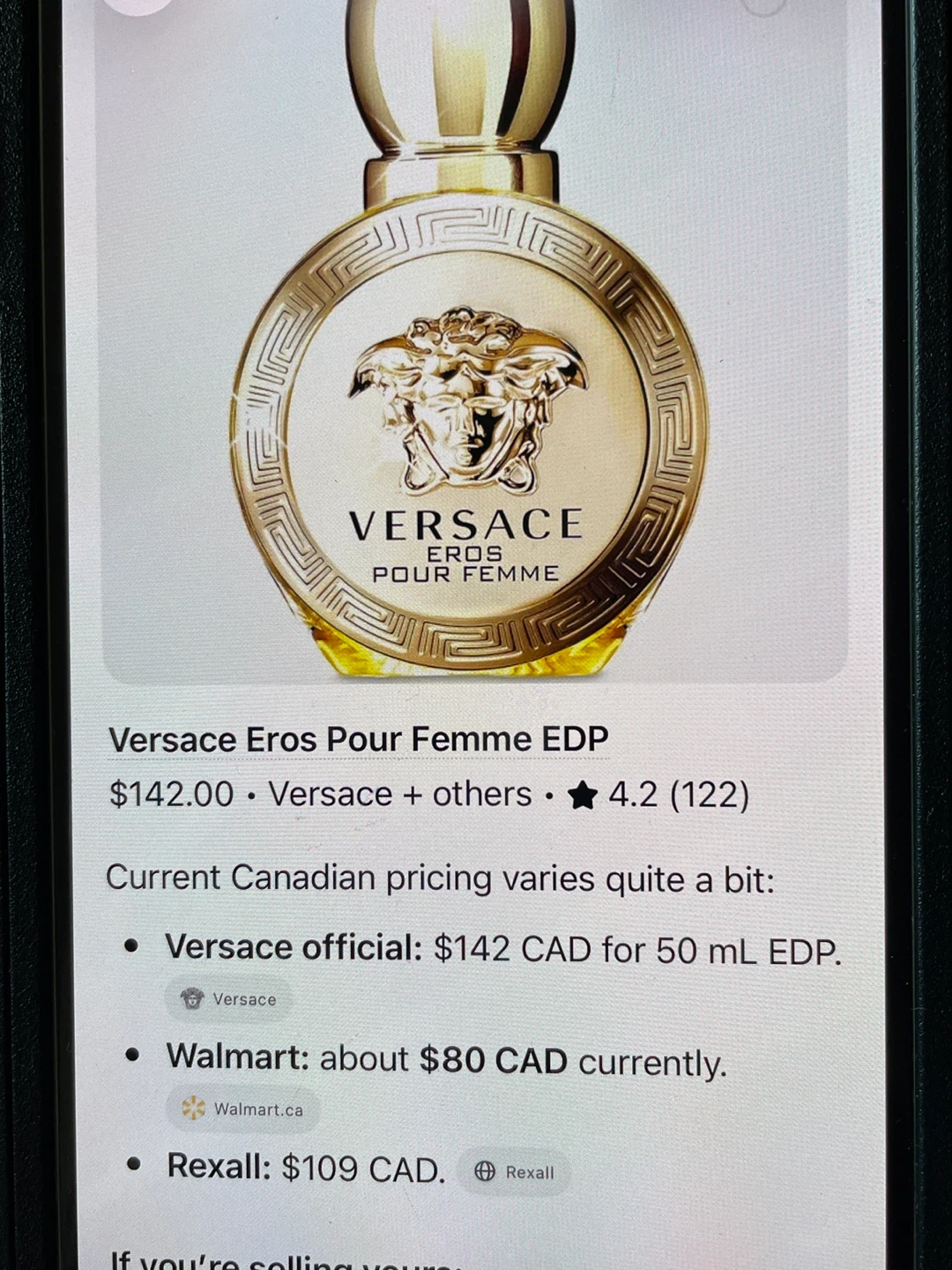 Versace Eros Pour Femme EDP 50 mL - photo 2