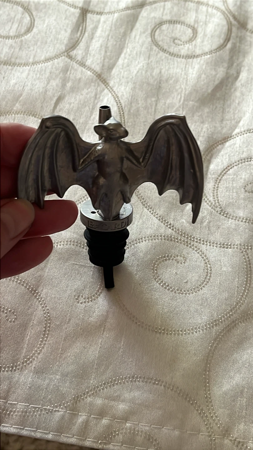 Bacardi Bat Bottle Top Pourer and Glass - photo 3