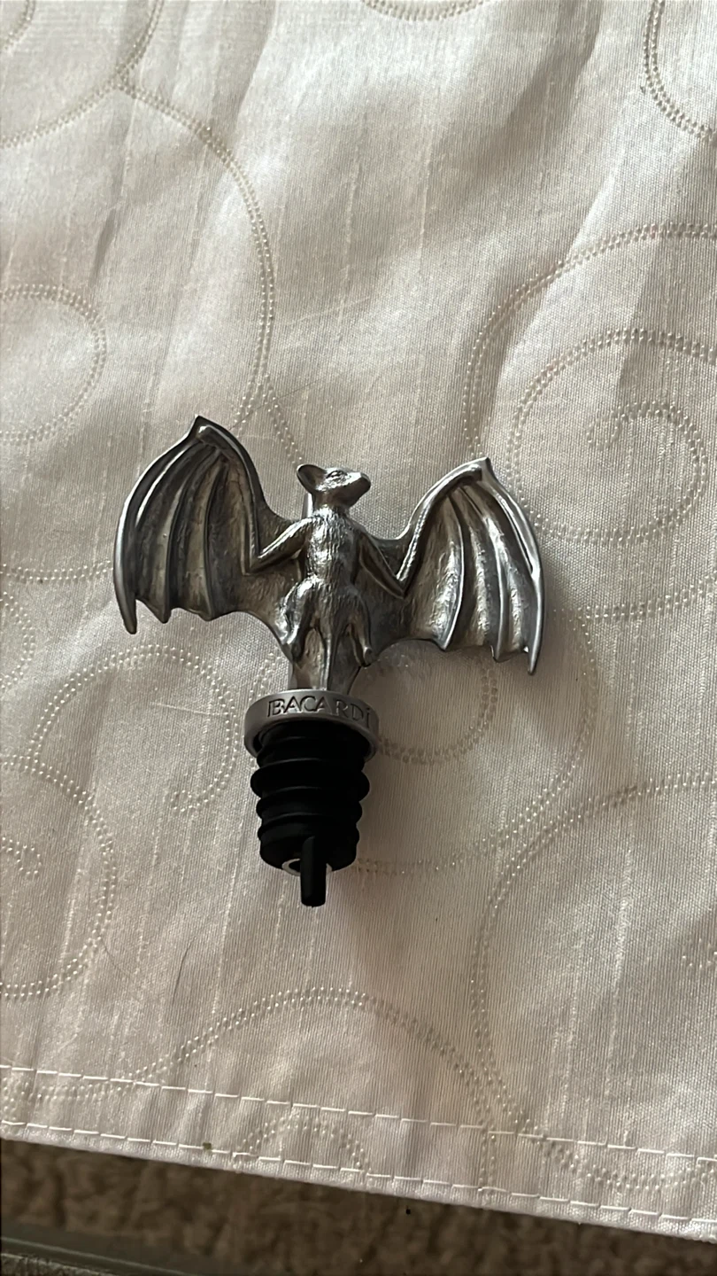 Bacardi Bat Bottle Top Pourer and Glass - photo 4