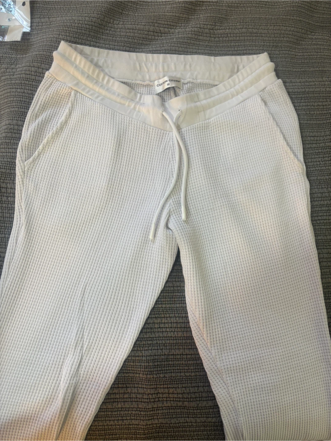 Cotton Citizen White Thermal Joggers - photo 2