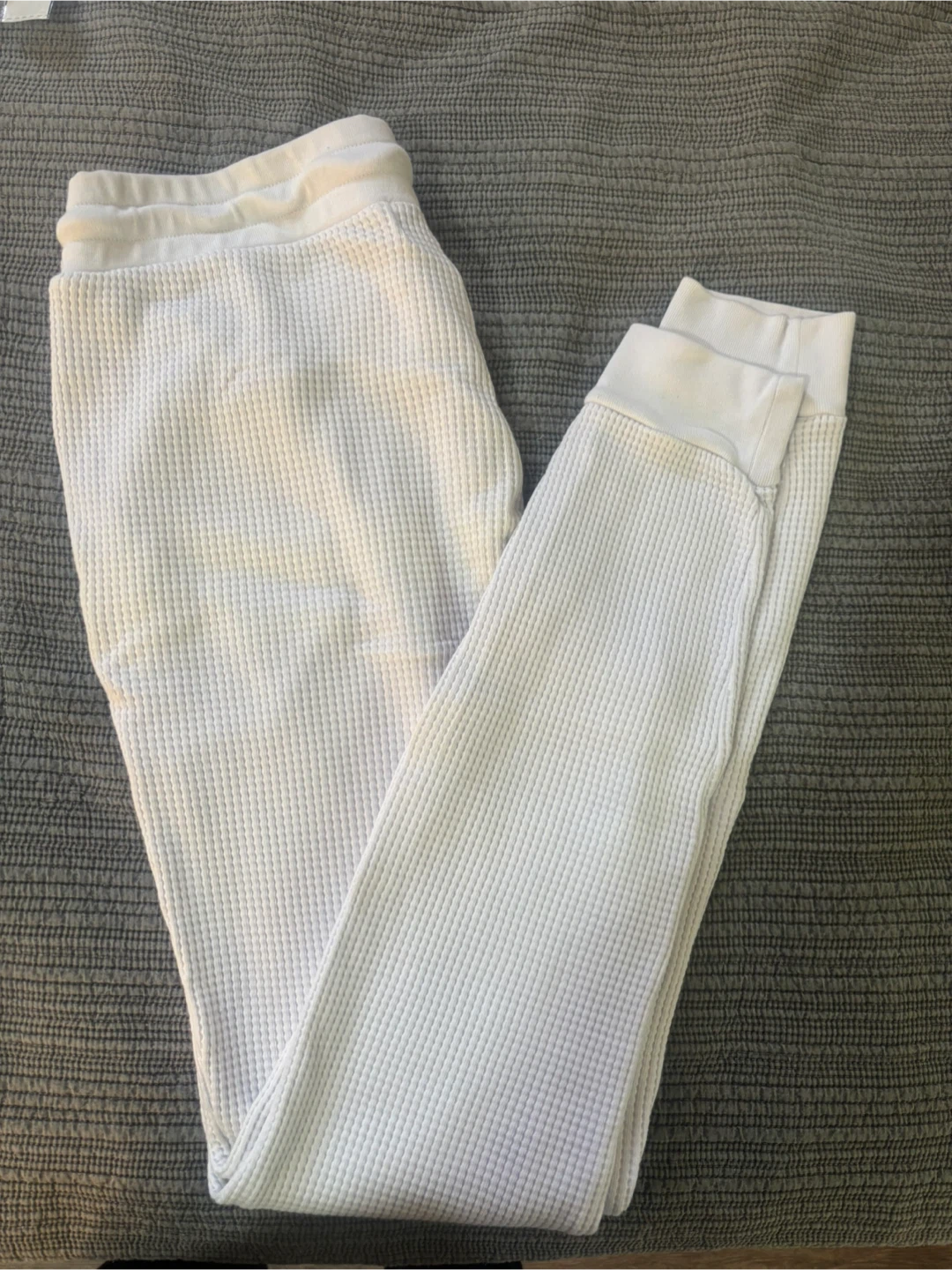 Cotton Citizen White Thermal Joggers