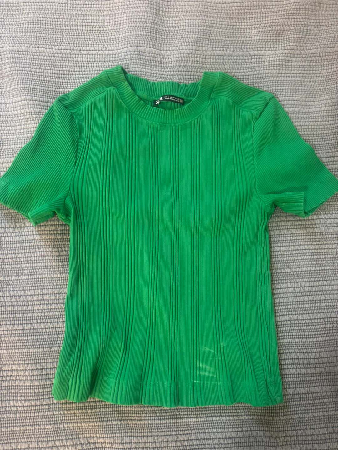 Zara Ribbed Knit T-Shirt
