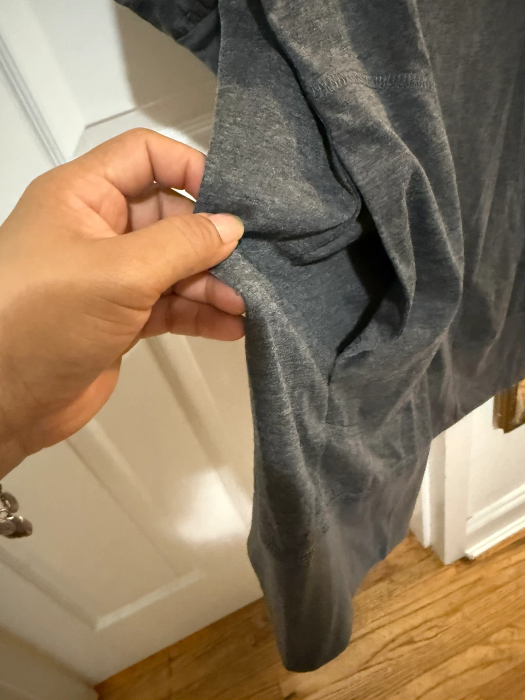 C.O.Z.Y Charcoal Gray Long Sleeve Top Size L - photo 3