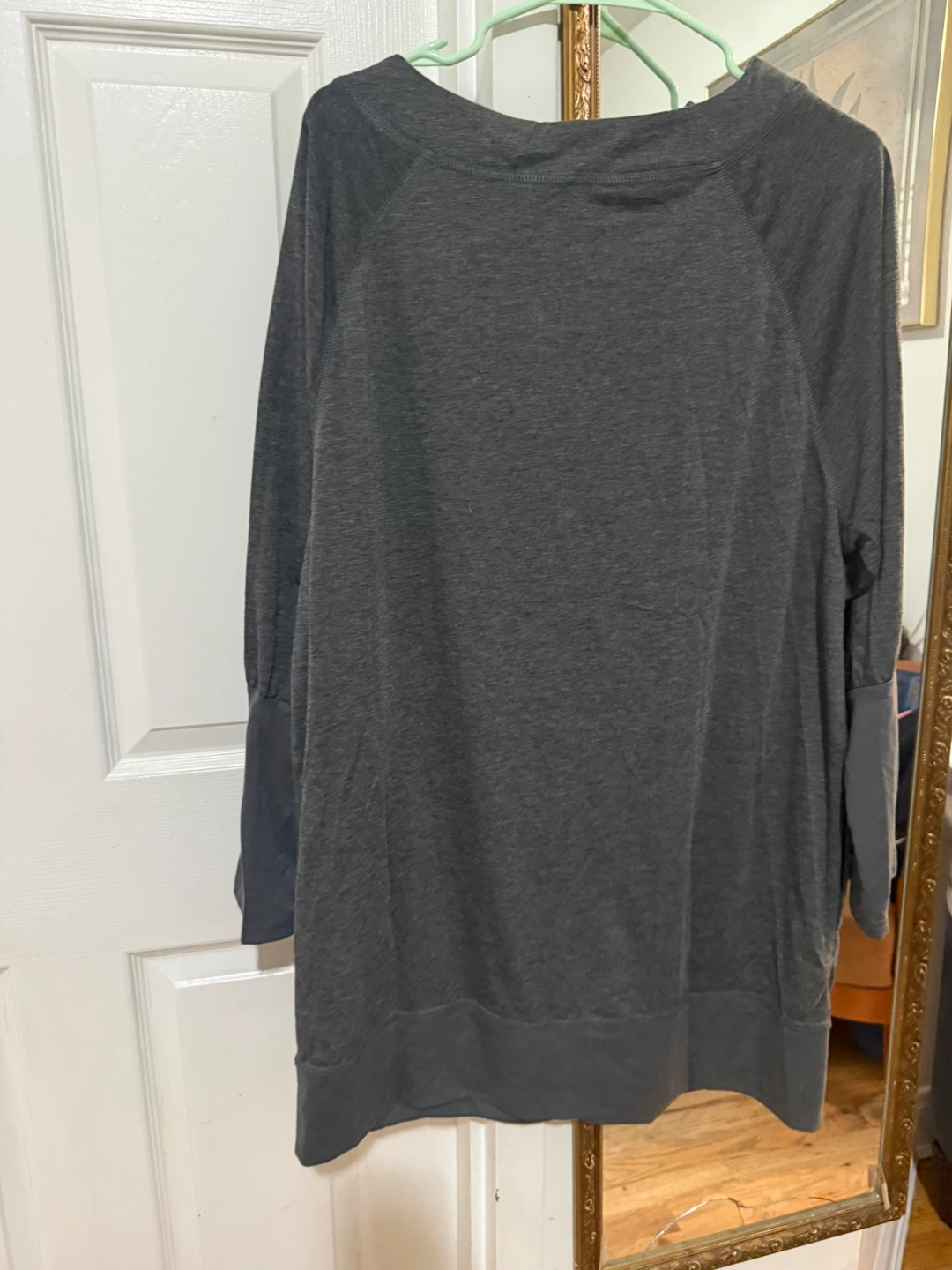C.O.Z.Y Charcoal Gray Long Sleeve Top Size L - photo 5