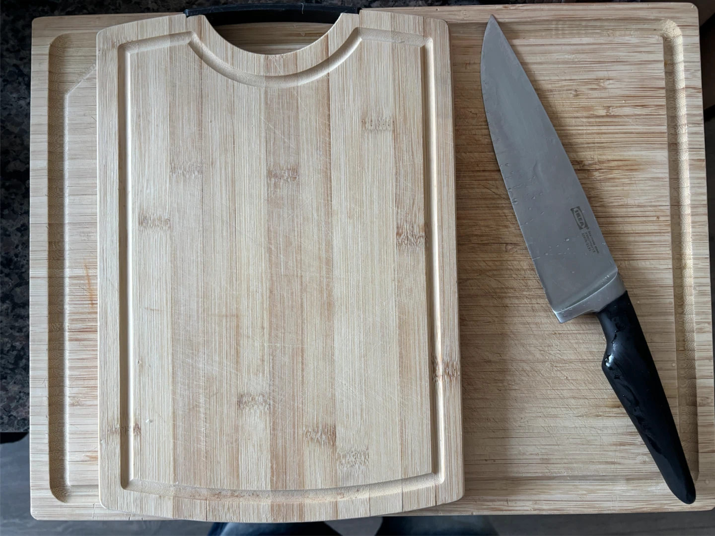 Moving out sale 2 cutting boards & IKEA Knife