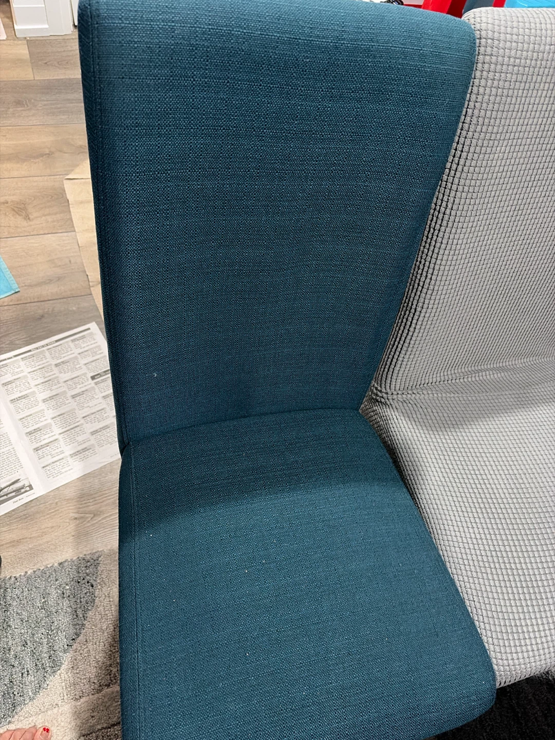 Teal Accent Chair with Stud Details - photo 2