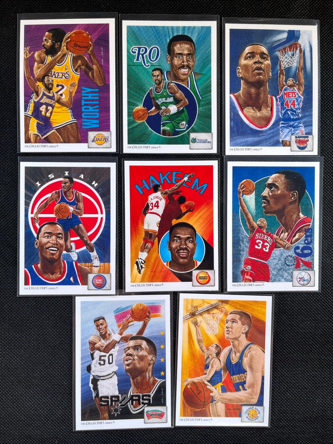 1990-91 Fleer Basketball Trading Cards x8 team checklist