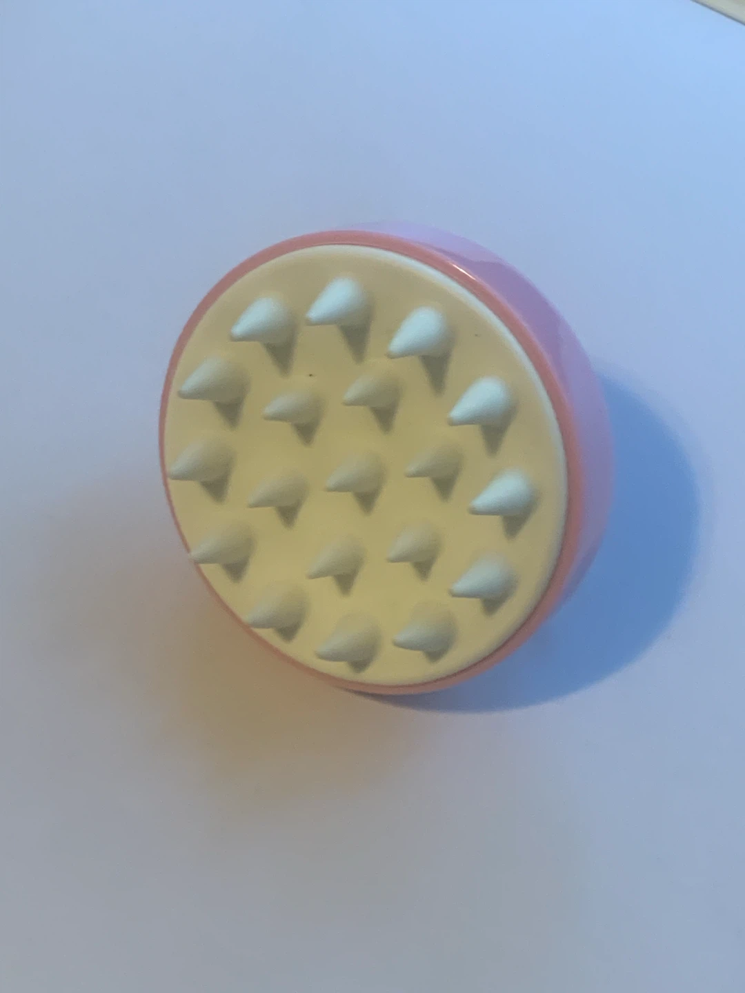 Pink Scalp Massager with White Silicone Nubs - photo 2