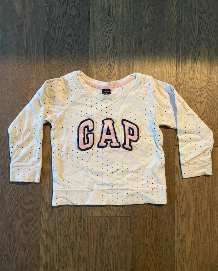 EUC: Baby GAP Toddler Polka Dot Sweatshirt Size 4