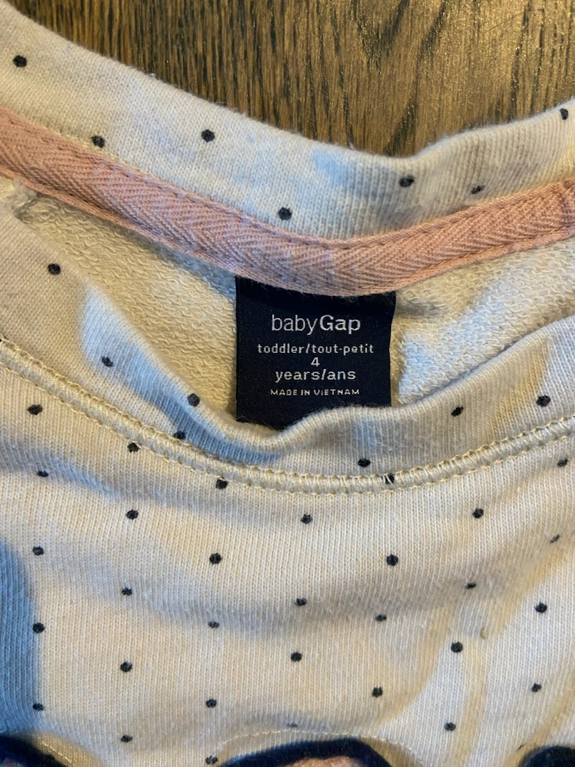 EUC: Baby GAP Toddler Polka Dot Sweatshirt Size 4 - photo 4