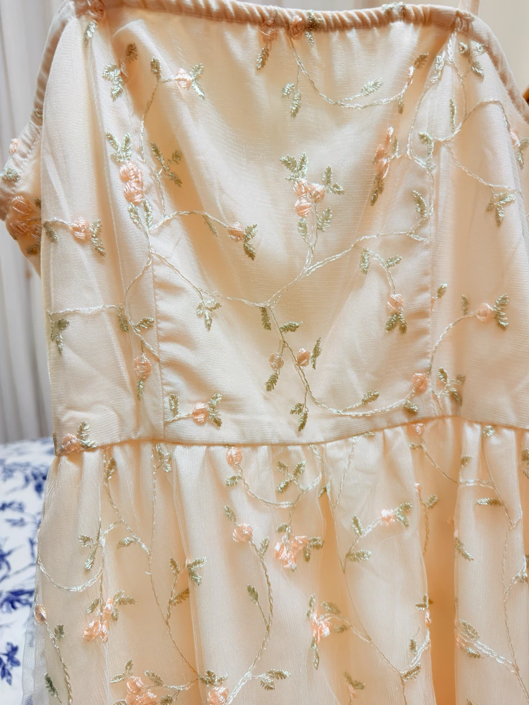 Floral Embroidered Mesh Dress - photo 3
