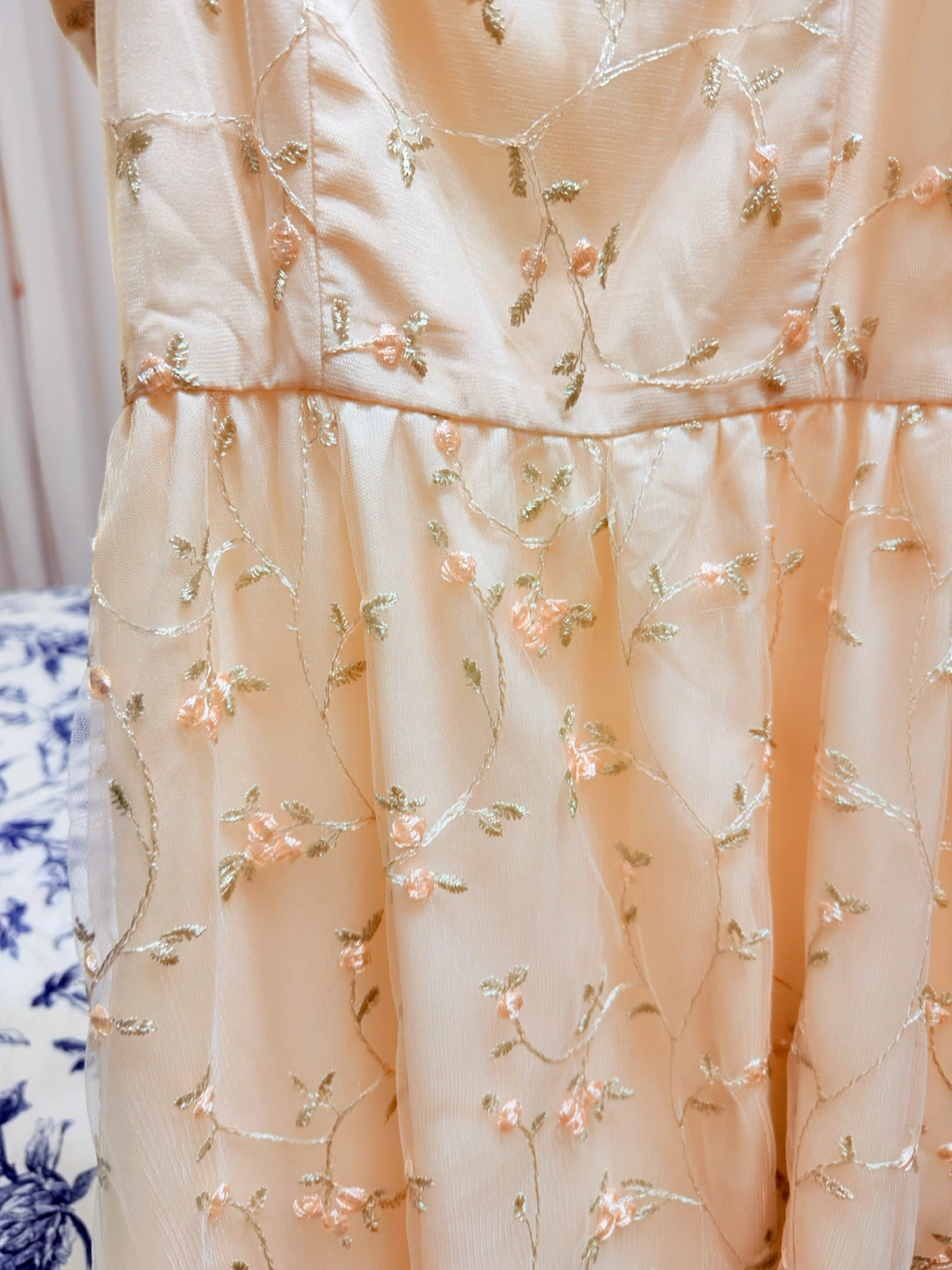 Floral Embroidered Mesh Dress - photo 4