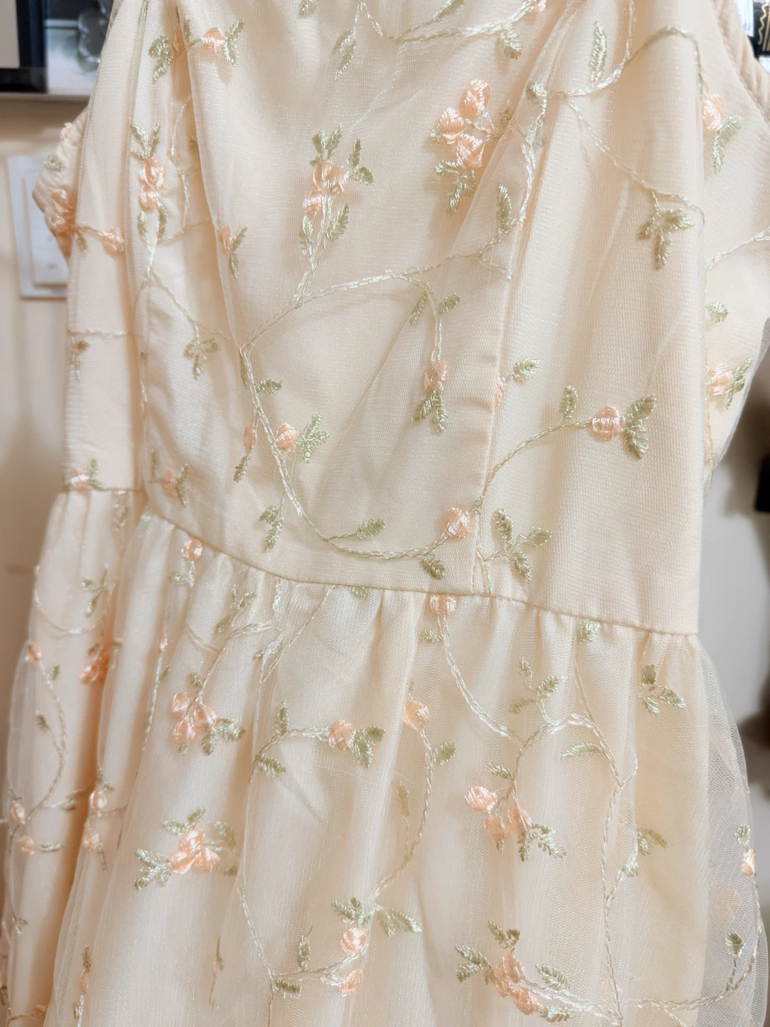 Floral Embroidered Mesh Dress - photo 5