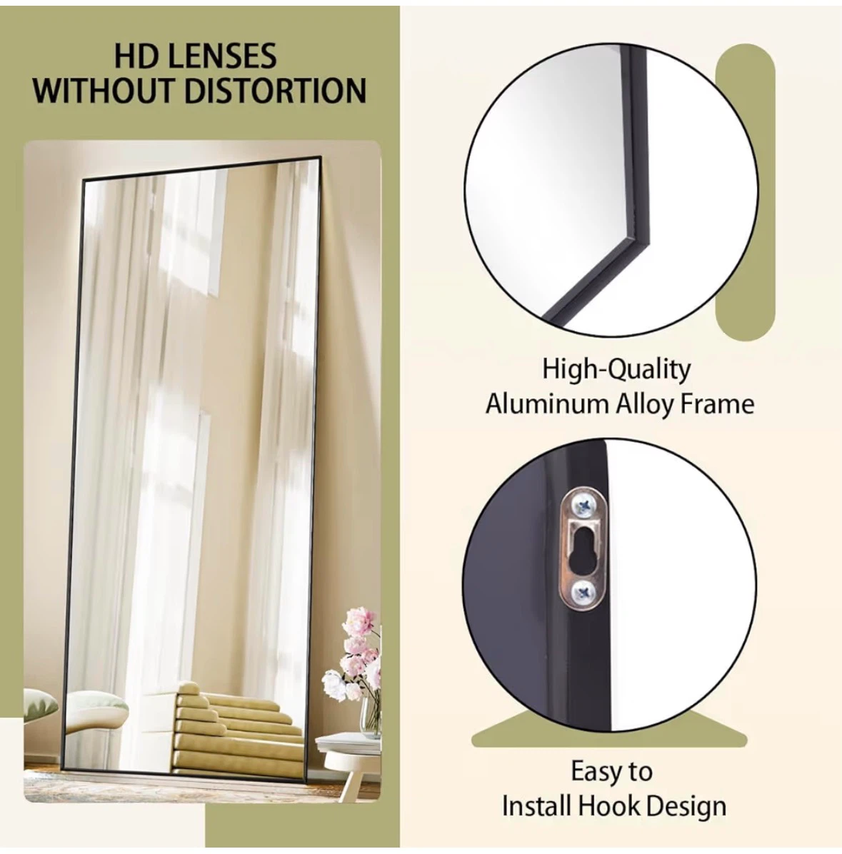 Full Length Mirror 56" x 21" - photo 4