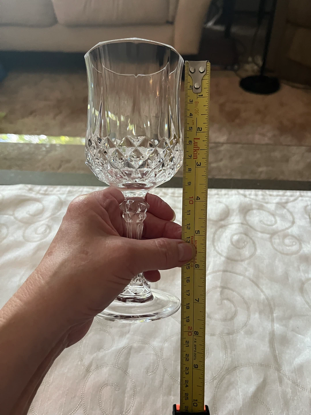 Cristal D’arques Longchamp Wine Goblet - 1 only - photo 2