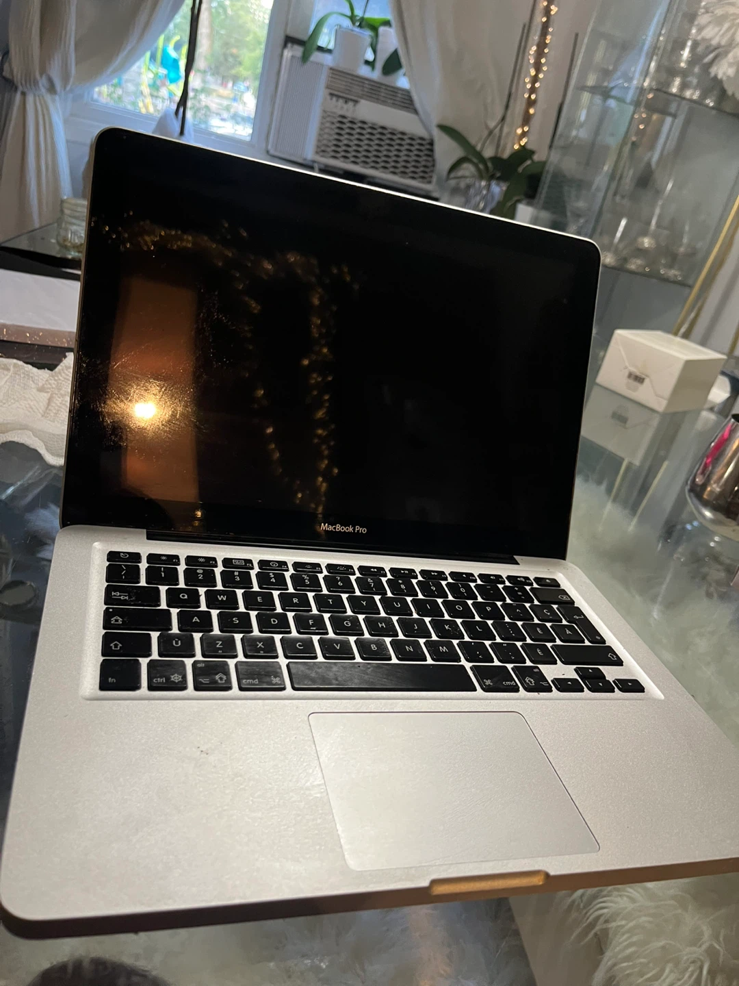 Silver Apple MacBook Pro laptop dead - photo 3
