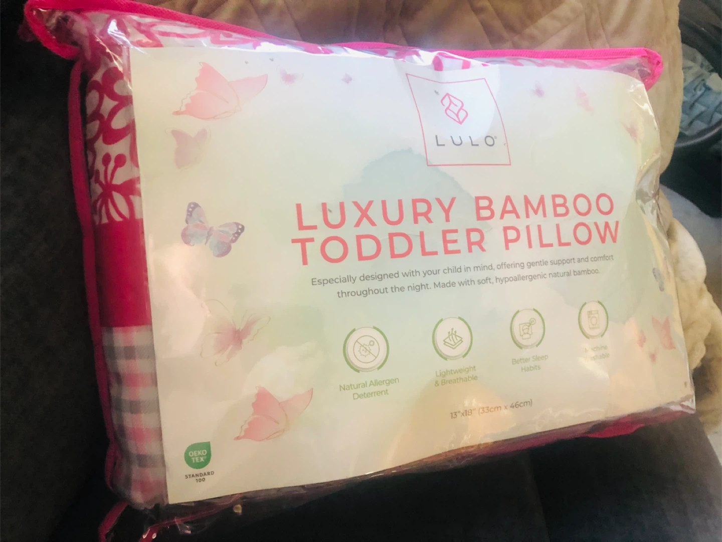 LULO Luxury Bamboo Toddler Pillow