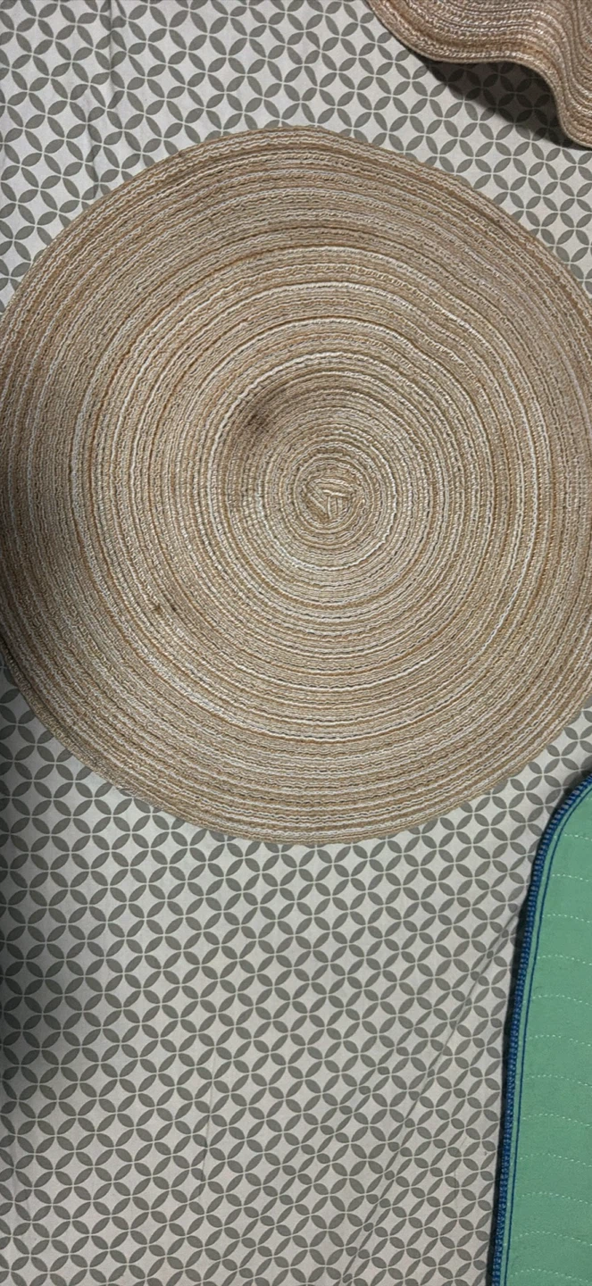 Set of 4 Round Woven Placemats - photo 2