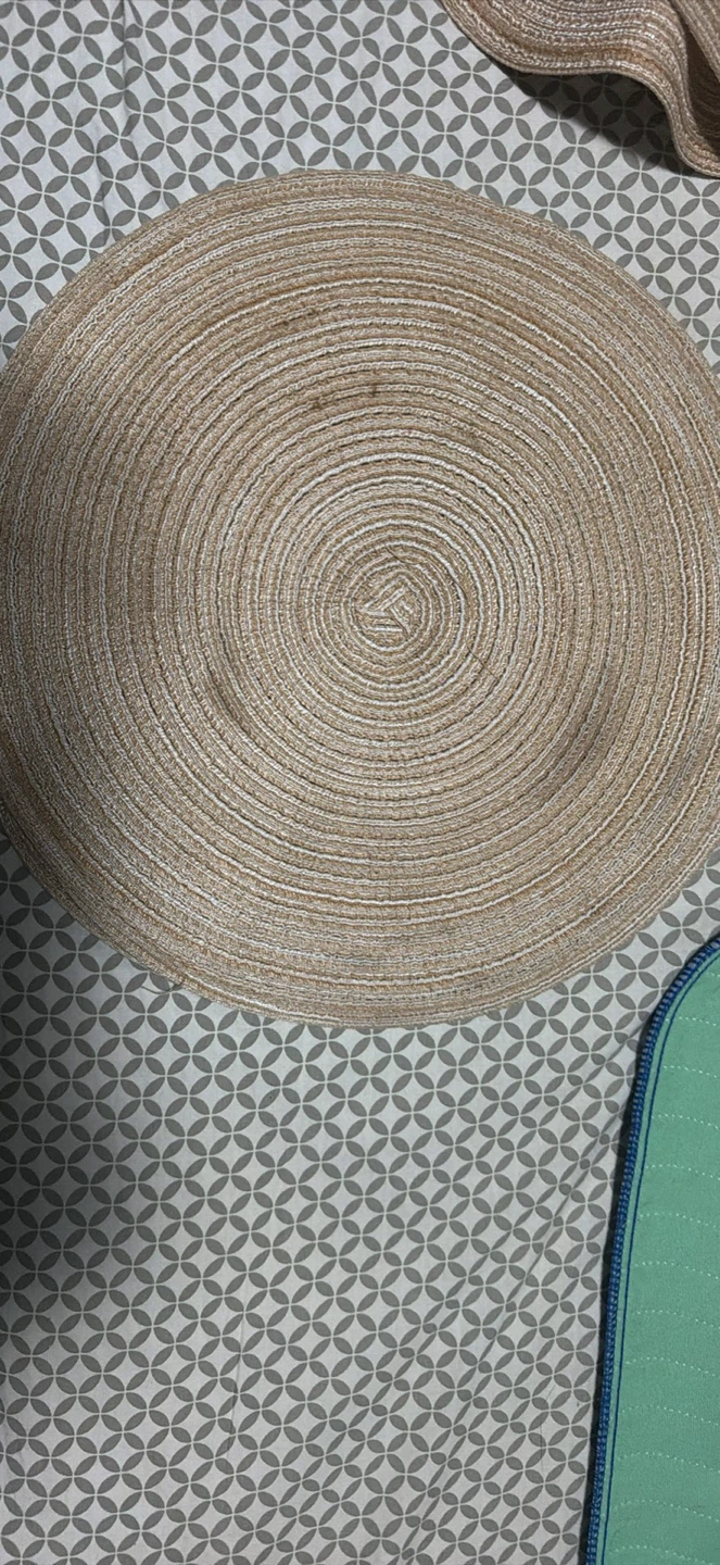 Set of 4 Round Woven Placemats - photo 3