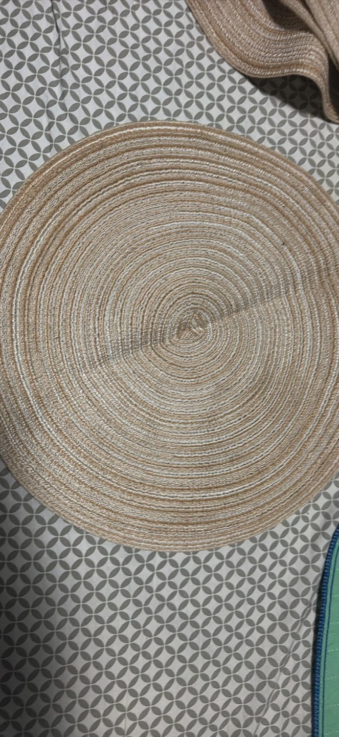 Set of 4 Round Woven Placemats - photo 4