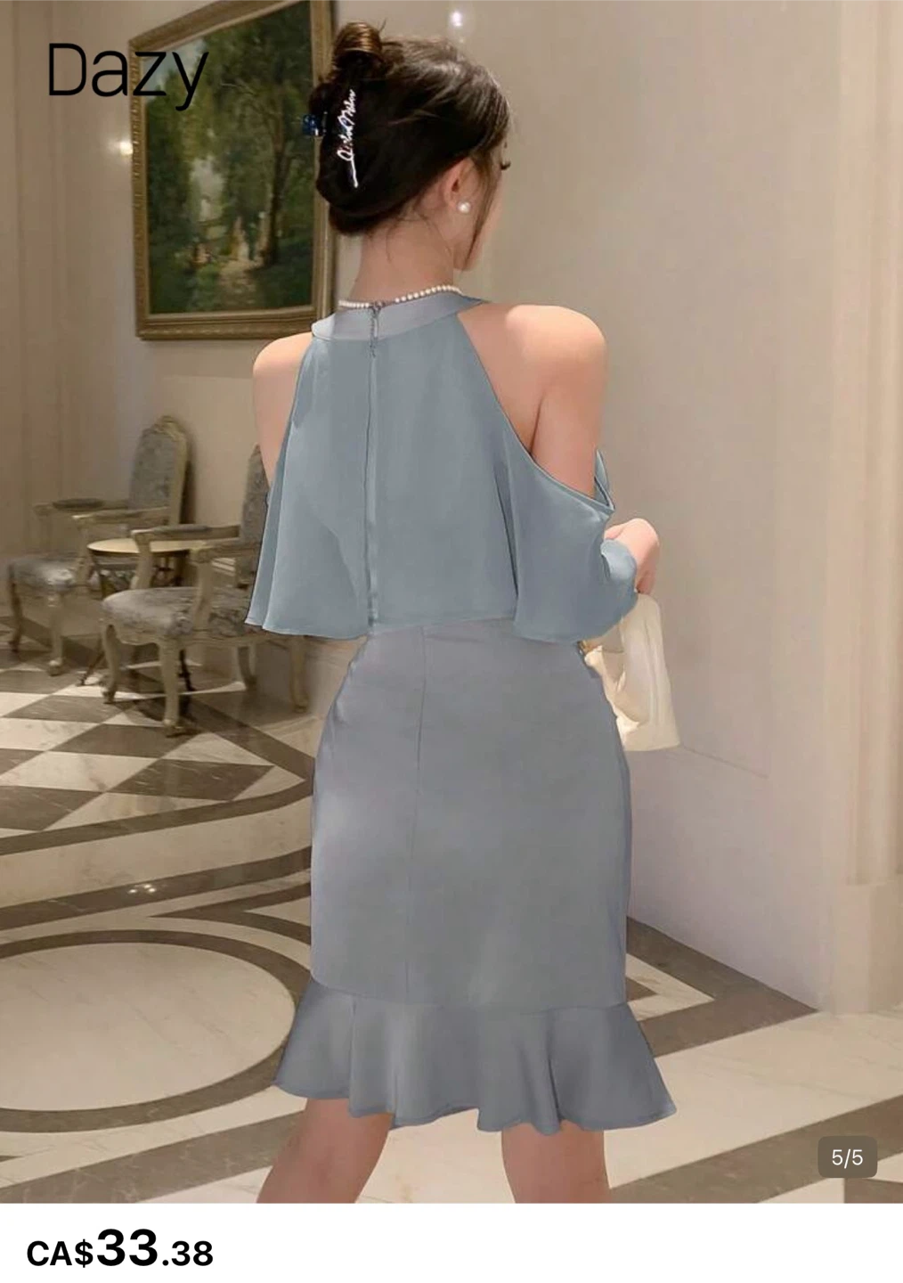 Dazy Cold Shoulder Ruffle Dress - photo 3
