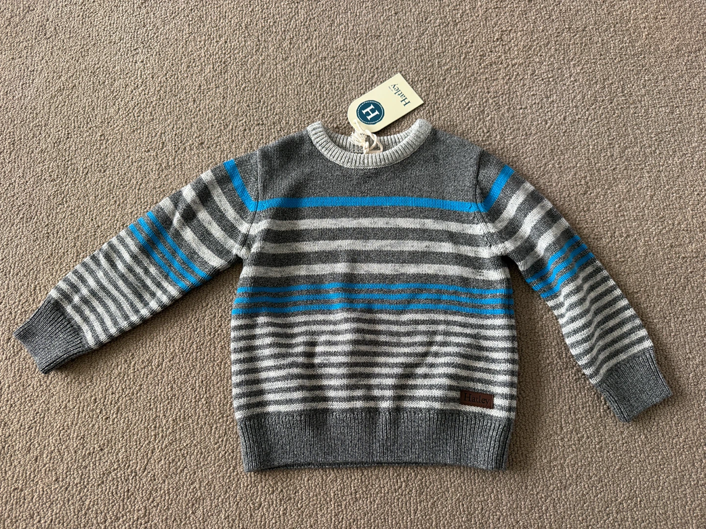 Hatley Striped Crew Neck Sweater Size 4