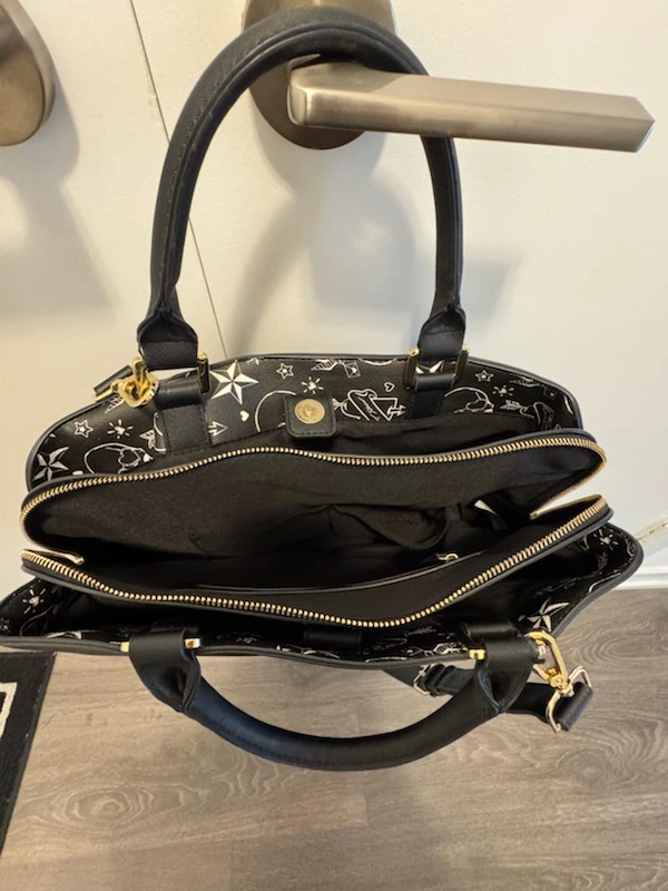 Betsey Johnson Black Skull Satchel Handbag - photo 3