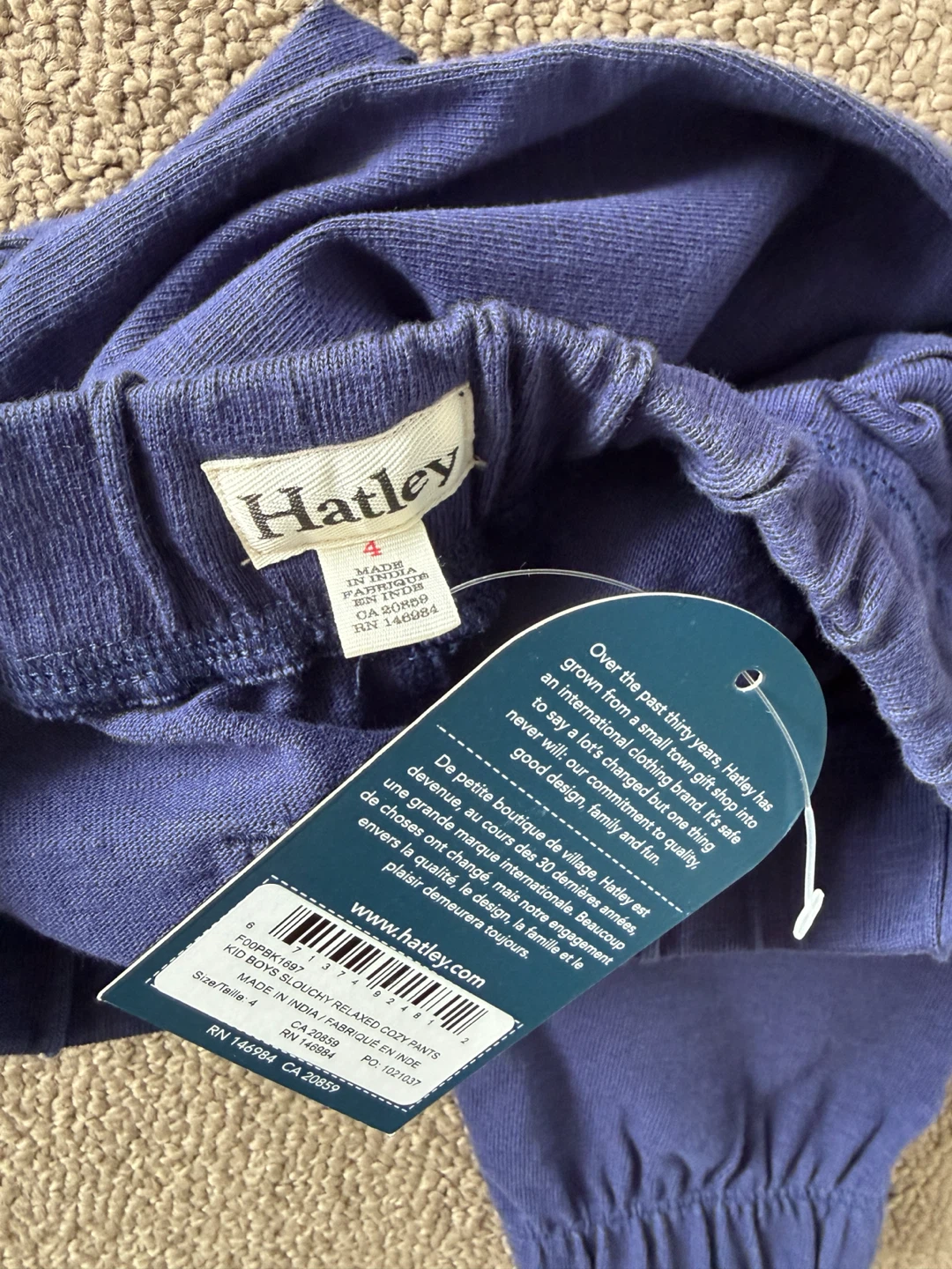 Hatley Kids Boys Relaxed Fit Cozy Pants Size 4 - photo 3