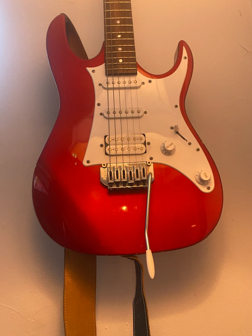 Ibanez Gio Electric Guitar and strap - Red
