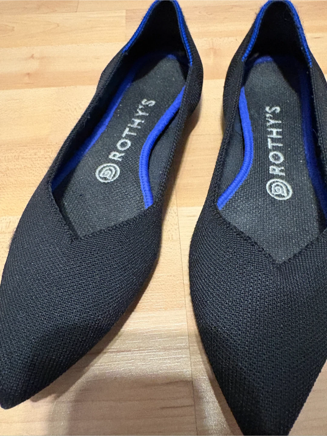 Rothy's Black Pointed Toe Flats 7.5 - photo 4