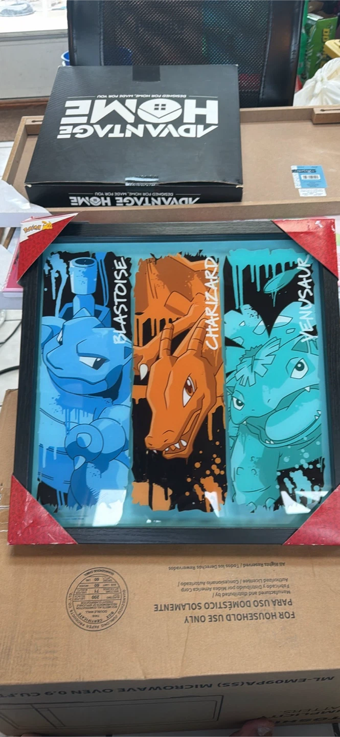 Pokemon Wall Art - Blastoise, Charizard, Venusaur