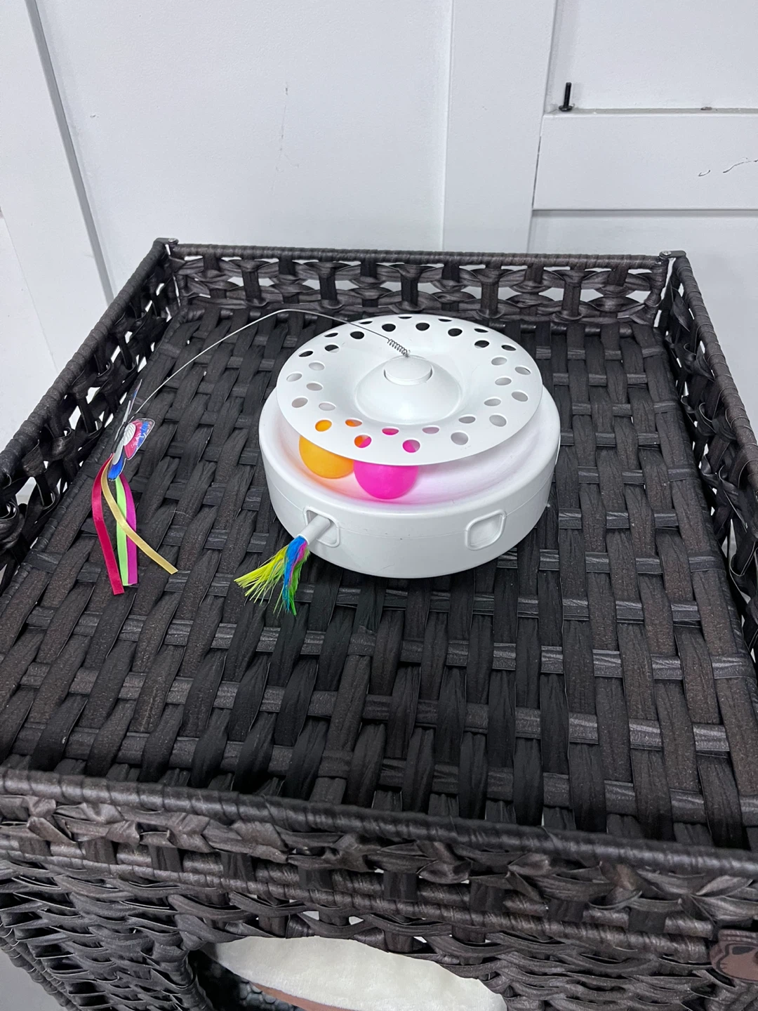 Pet Bed Hideaway Basket with Toy - photo 2