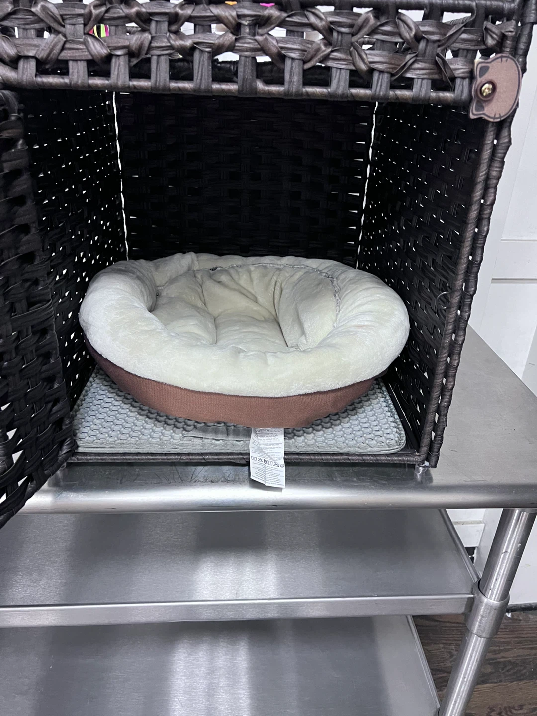Pet Bed Hideaway Basket with Toy - photo 3