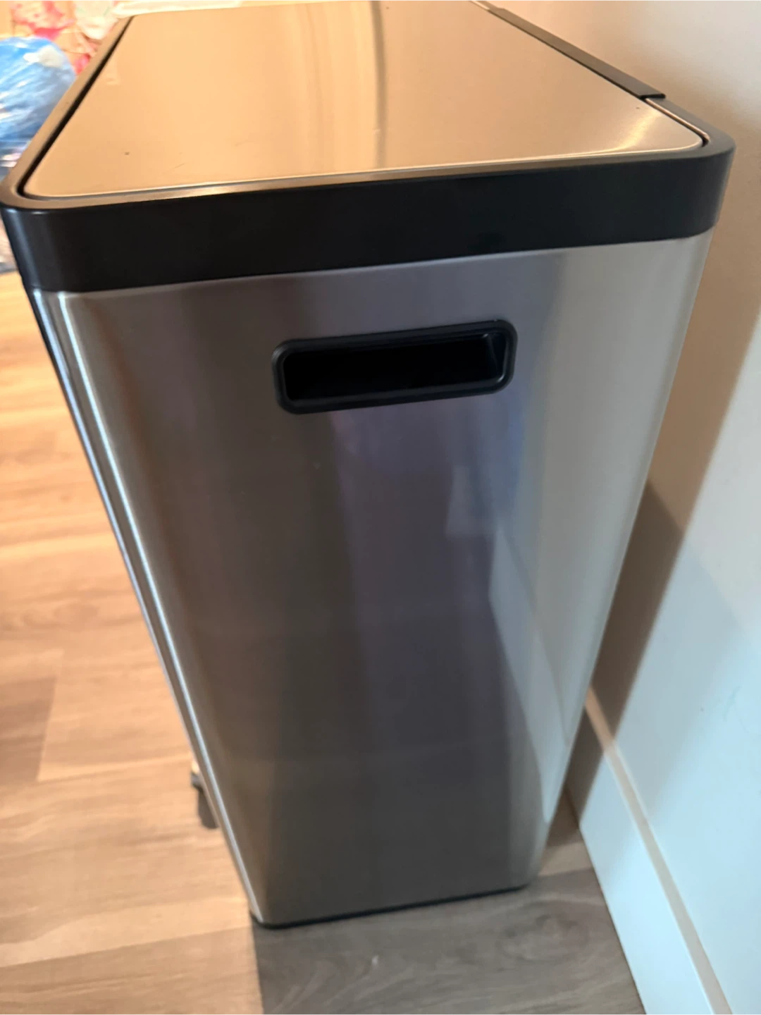 Stainless Steel Dual Compartment Trash Can - photo 2