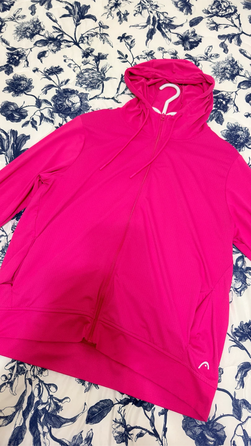 HEAD Zip-Up Hoodie - Bright Pink - photo 2