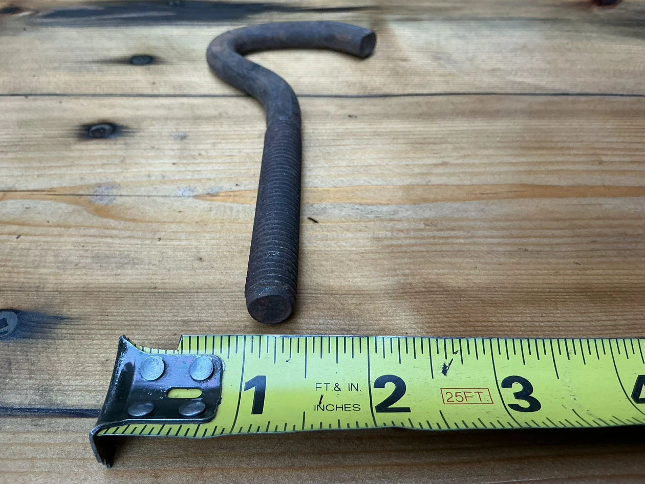 Antique Heavy Duty J-Hook Bolt ! - photo 3