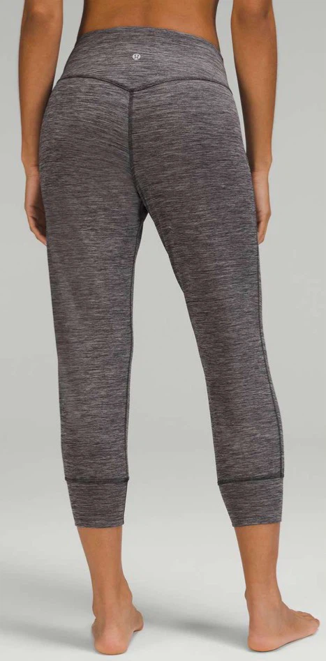 Lululemon Grey Heathered Cropped Joggers