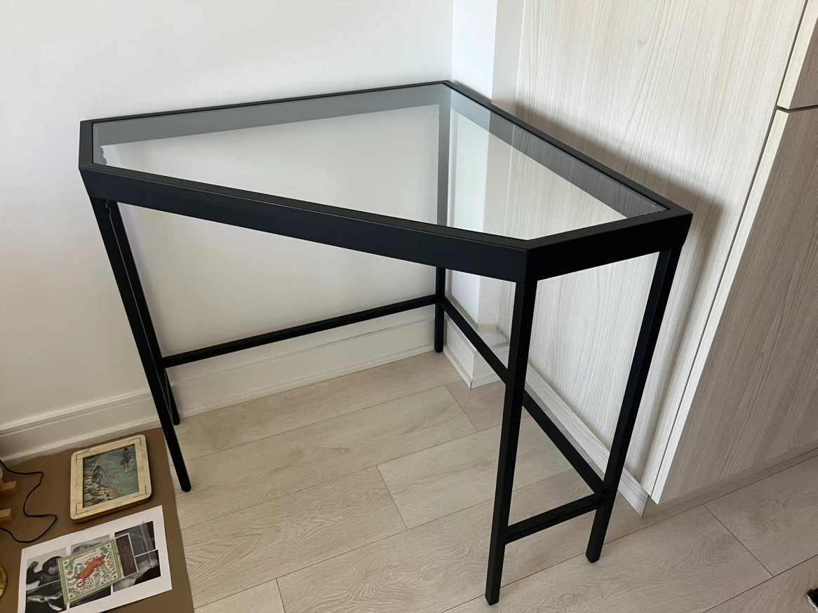 Corner Glass Desk