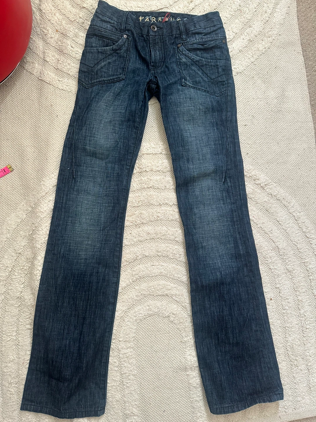 Lowrise bootcut y2k jeans dark wash