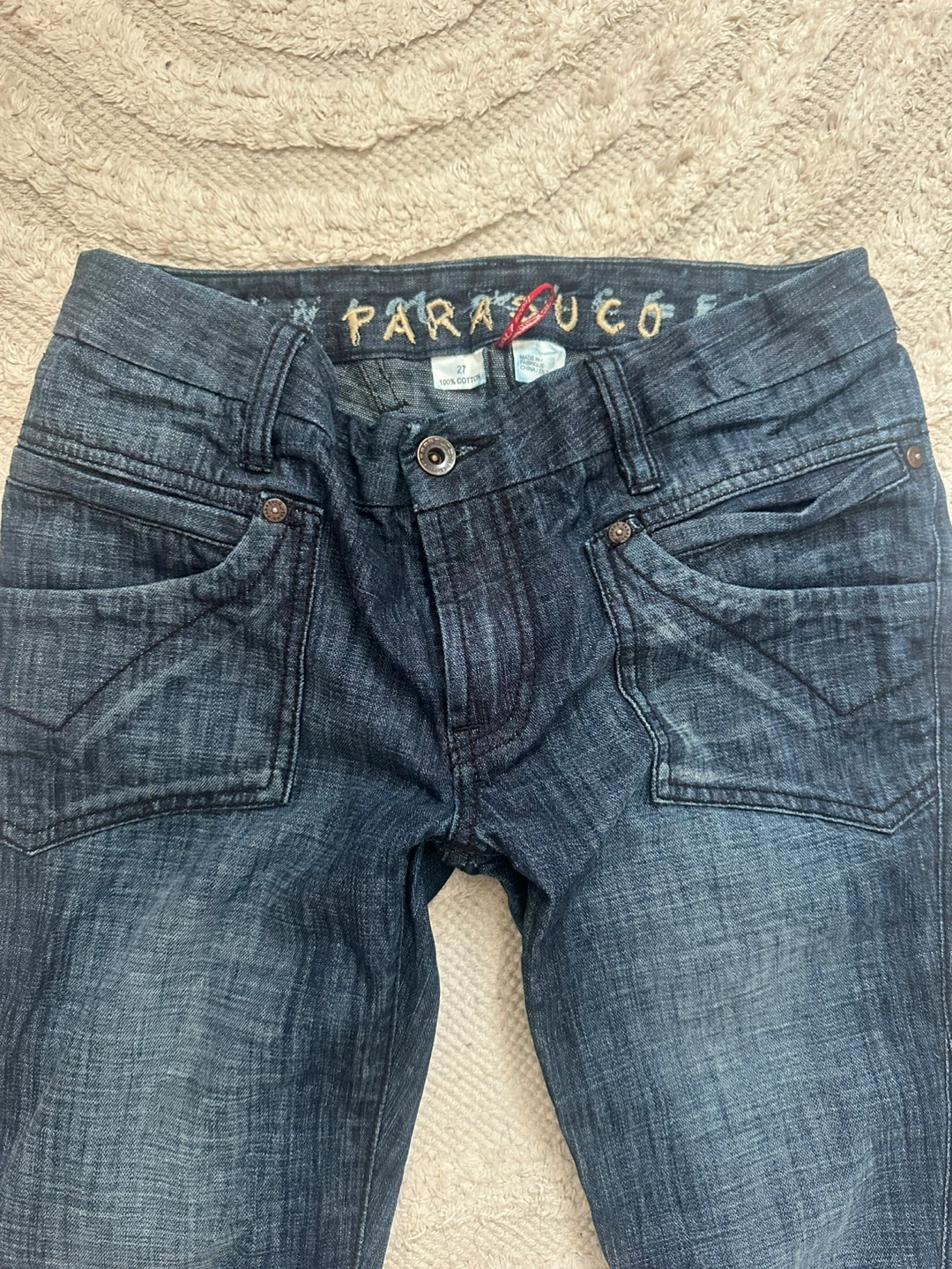 Lowrise bootcut y2k jeans dark wash - photo 2