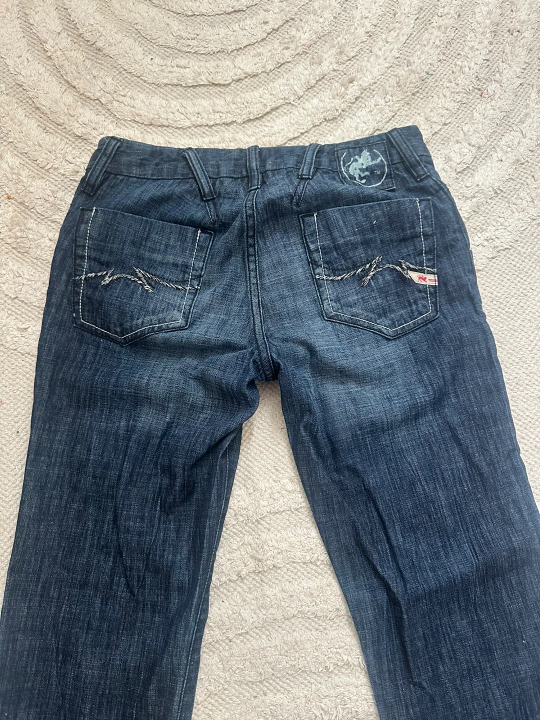 Lowrise bootcut y2k jeans dark wash - photo 3