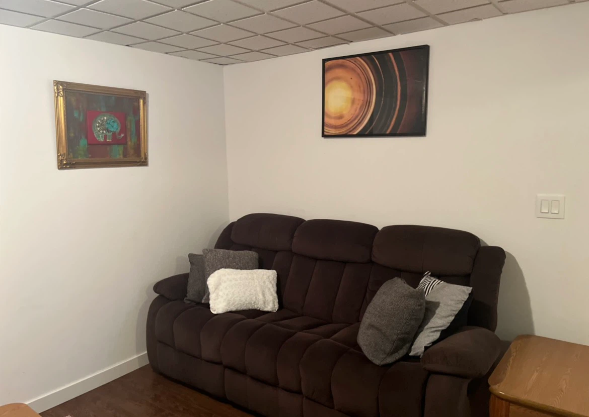 Dark Brown Reclining Sofa