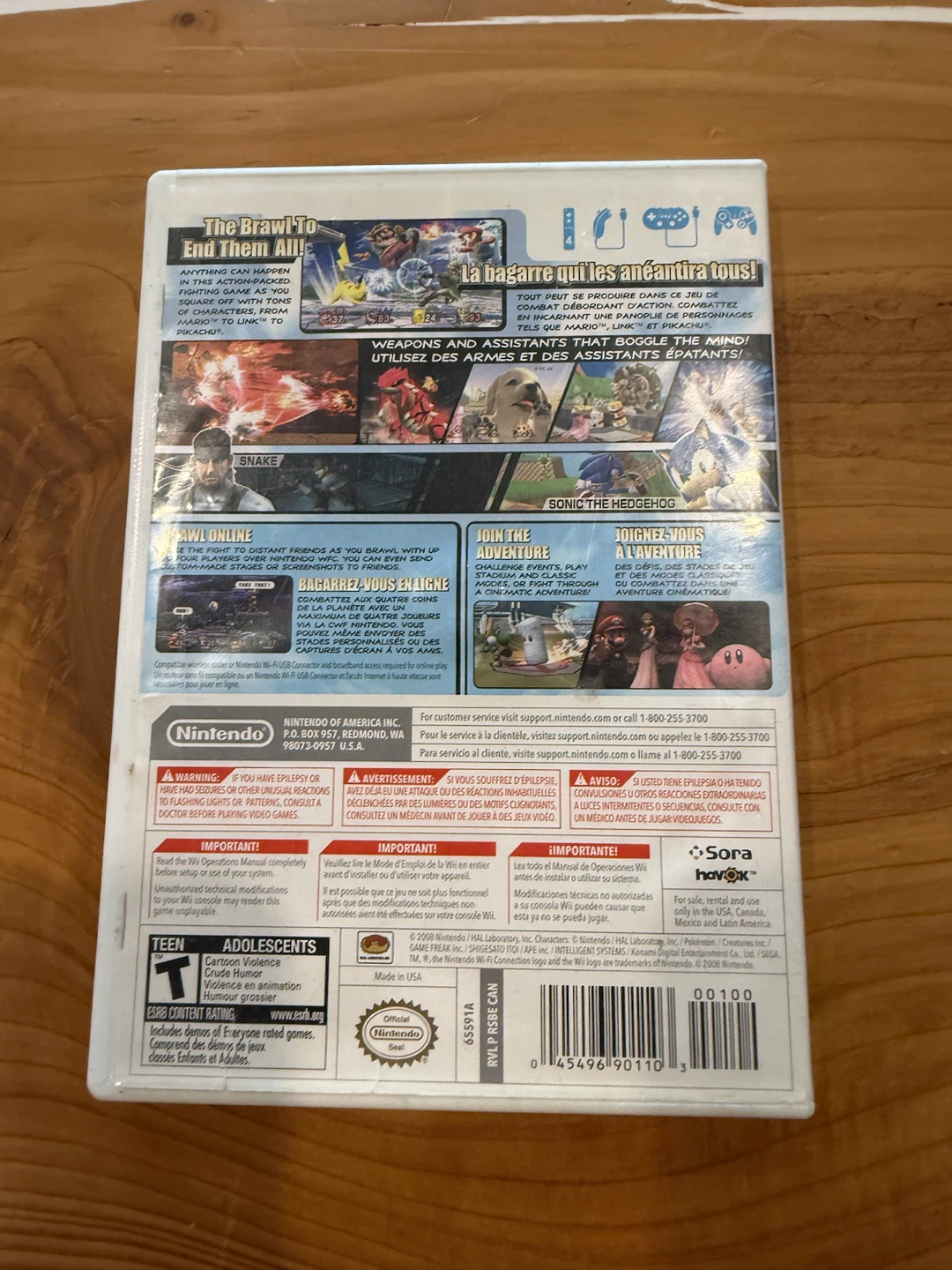 Nintendo Wii Super Smash Bros. Brawl Game - photo 2